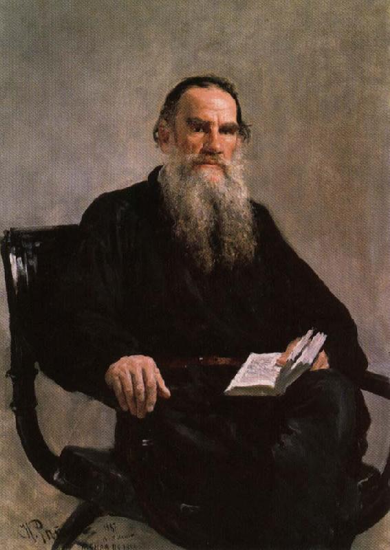 Ilya Repin Portrait of Leo Tolstoy oil painting image